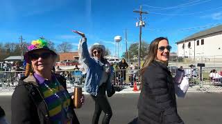 Louisiana MARDI GRAS Parade youngsville Louisiana [upl. by Lleruj]