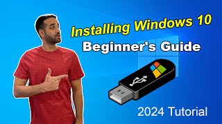 how to install windows 10 from usbComplete Beginners Guide to Installing Windows 10 [upl. by Sion]