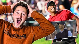 Bubbie Golf reacts to Tiger Woods Greatest Shots of All Time [upl. by Bride]