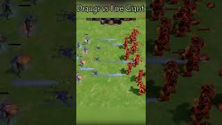 NEW Draugr vs Fire Giant Equal Numbers  Age of Mythology Retold [upl. by Avery737]