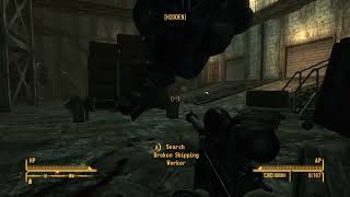 Protectrons vs the mighty AntiMaterial Rifle Fallout New Vegas [upl. by Mcnelly]