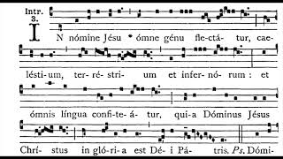 Feast of the Holy Name of Jesus Introit In nomine Jesu solfeggio [upl. by Ellissa]