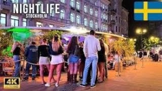 4k Stockholm nightlife summer party Sweden [upl. by Wilbur]