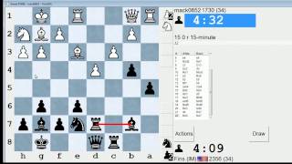 Standard Chess 45 mack0652 vs IM Bartholomew Kings Indian Attack [upl. by Nivert]