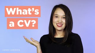 What’s a CV The Difference Between a CV and a Resume  What to Include in Your CV [upl. by Quar]