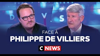 Face à Philippe de Villiers  27 octobre 2023 CNews [upl. by Beverlee]