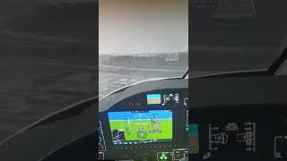 DaltonFlightsimclips  CYQT Thunder Bay stormyrainy landing approach RNAV RWY 25 Daher TBM 930 [upl. by Leahkim]