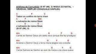 Antífona da Comunhão Sl 97 96 3 MISSA DO NATAL – GRADUAL SIMPLES GRADUALE SIMPLEX [upl. by Enellek]