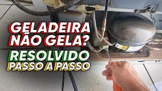 Sua geladeira não gela em cima e nem embaixo  como testar o motor e a placa veja como resolver [upl. by Salahi352]