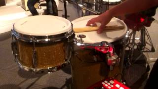 Kraft Music  Pearl EPro Electronic Cocktail Drum Kit NAMM 2014 [upl. by Haleak863]