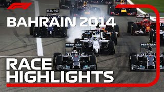 2014 Bahrain Grand Prix Race Highlights [upl. by Garvy]