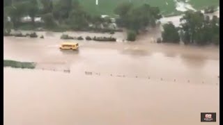 Aerial view of Augusta flooding [upl. by Christmas]