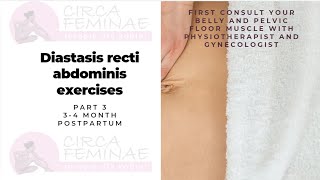 Diastasis recti abdominis 34 months postpartum [upl. by Atikin298]