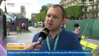 Europameisterschaft 2016 Martin Richter berichtet aus Paris am 22062016 [upl. by Arayk]