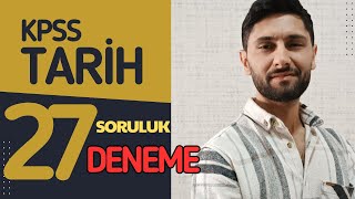 98 KPSS Tarih 27 Soruluk Yeni Denememiz  KPSS 2024 Başvuruları Başladı kpss kpss2024 [upl. by Sirrad253]