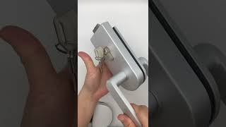 1015mm Glass Door Lock Stainless Steel Sliding Handle Office Bathroom Bedroom [upl. by Atkins625]