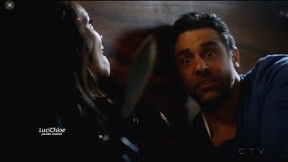 Lucifer 3x03 Maze Hits Woman with Knife  without Looking Season 3 Episode 3 S03E03 [upl. by Grindlay]