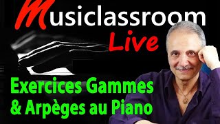 Exercices de gammes et darpèges au piano TUTO PIANO DEBUTANT [upl. by Leanor]