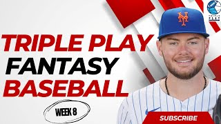 Fantasy Baseball Waiver Wire Pickups Week 8 Sleepers amp TwoStart Pitchers  Fantasy Baseball Advice [upl. by Ymrej860]