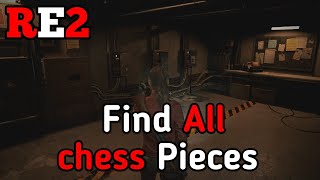 RESIDENT EVIL 2 PC Gameplay CLAIRE how to find chess pieces [upl. by Nenerb]