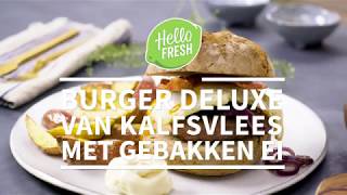 Burger deluxe met aardappelpartjes [upl. by Eeresid]