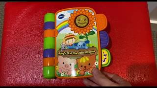 VTECH BABY’S FIRST STORYTIME RHYMES BOOK OVERVIEW [upl. by Goldin]