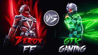 Zerox FF📲 Vs ​ GTK GAMING 🖥️  Fight of Nepali🇳🇵 Fastest Players⚡️ [upl. by Heyman]