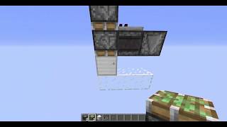 Minecraft Downwards Double Piston Extender Tileable Flush One Wide 3x3x1 [upl. by Drol174]