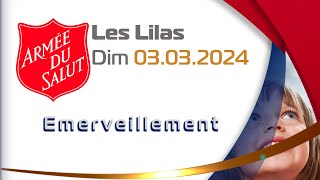 Culte du dimanche 3 mars 2024 Armée du Salut en direct avec le poste des Lilas [upl. by Adniled]