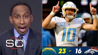 ESPN reacts to Chargers 2316 win over Broncos in Week 6 Justin Herbert records 1 TD Bo Nix 2 TDs [upl. by Kachine]