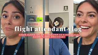 3 Day Trip from Honolulu to Los Angeles  Flight Attendant Vlog [upl. by Dave]