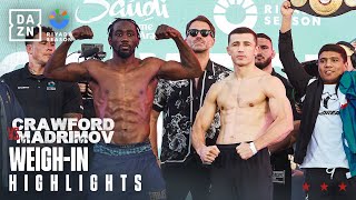 Weigh In Highlights  Riyadh Season Card Feat Terence Crawford vs Israil Madrimov [upl. by Gerome101]