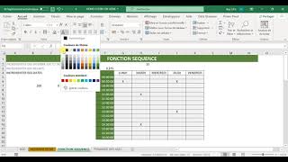 La fonction SEQUENCE lart dincrémenter sur Excel [upl. by Zavras970]