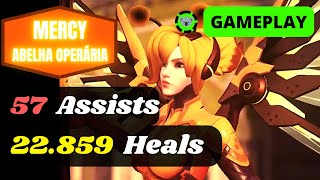 quotTEM UMA ABELHA NO SEU CAPÔquot 🐝 Mercy Gameplay Skin Abelha Operária Competitivo  Overwatch 2 [upl. by Sukey719]