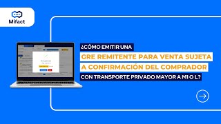 ¿Cómo emitir una GRER para “Venta sujeta a confirmación del comprador” y transporte privado [upl. by Suzanna239]