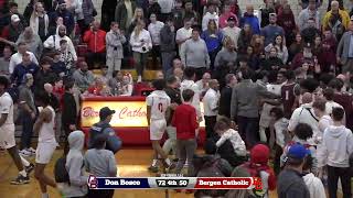 SSP Video LiveStream Bergen Catholic Basketball vs Don Bosco [upl. by Jamnes243]