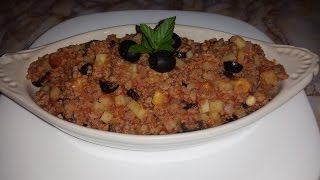 GUISADO DE PICADILLO DE RES CON ALMENDRAS PARA RELLENAR [upl. by Adnahsar]