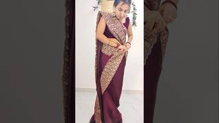 Perfect mermaid style saree draping stepsday 30365 sareedrapings fashion [upl. by Ardna]