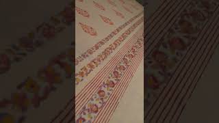 beautiful hand block printing fabric very nice [upl. by Aveline872]