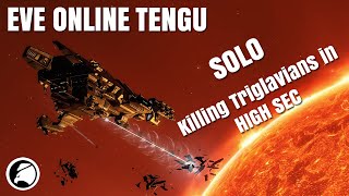 EVE ONLINE TENGU Triglavian Invasion Solo Ratting in High Sec [upl. by Ylloh]