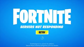 FORTNITE DOWN LIVE  HOW TO FIX FORTNITE SERVERS OFFLINE FORTNITE LIVE [upl. by Elrahc905]