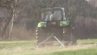 Landwirtschaft im Odenwald Wiesenschleppen mit Deutz und Wölfleder [upl. by Clifford824]