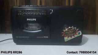 PHILIPS RR286 TWO IN ONE TAPE RECORDER [upl. by Ameh31]