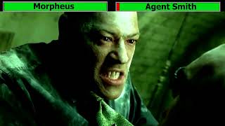 Morpheus vs Agent Smith  The Matrix  with healthbars [upl. by Arturo599]