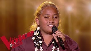 Antonio Taukapa  Malia te Fae  François  The Voice Kids France 2019  Blind Audition [upl. by Whall367]