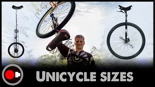 Unicycle science  Why so many wheel sizes [upl. by Bittner]