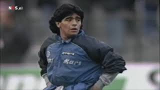 DIEGO MARADONA WarmUp Live is life 1989 [upl. by Akcimehs]