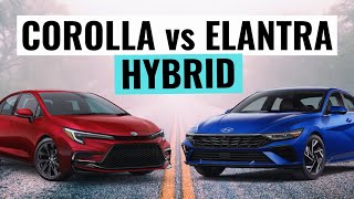 2024 Toyota Corolla Hybrid VS Hyundai Elantra Hybrid Comparison Review [upl. by Wrightson]