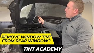 Mastering Tint Removal How to Remove Window Tint From Rear Window of a HatchBack  How to Tint [upl. by Butterfield]