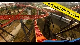 Viaport Tuzla Marina Roller Coaster Red Fire Gopro ilk defa ön koltuk front seat Viasea [upl. by Icnan]